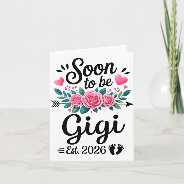 Tarjeta Soon To Be Gigi 2026 Announcement Promoted To Gigi (Anverso)