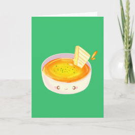 Tarjeta Sopa De Tomate Y Sándwich De Queso A La Parrilla