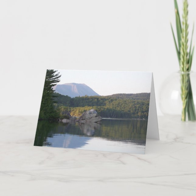 Tarjeta Soporte Katahdin del lago rainbow (Anverso)
