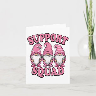 Tarjeta Soporte para Cáncer de Mama Escuadrón Cute Gnome R