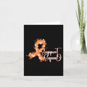 Tarjeta Soporte para Cáncer de Squad Naranja Cinta Leucemi