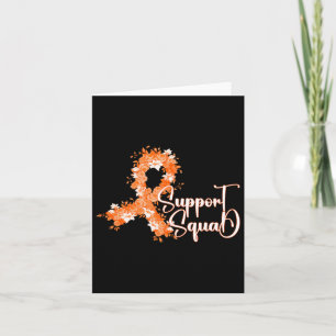 Tarjeta Soporte para Cáncer de Squad Naranja Cinta Leucemi