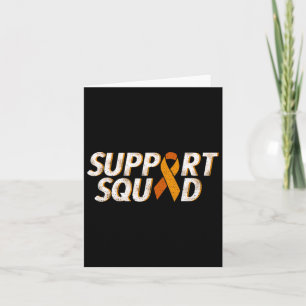 Tarjeta Soporte para Cáncer de Squad Naranja Cinta Leucemi