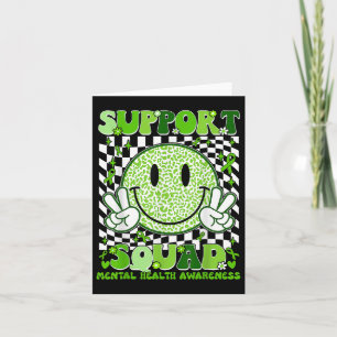 Tarjeta Soporte Retro Squad Health S Conciencia Cinta Verd