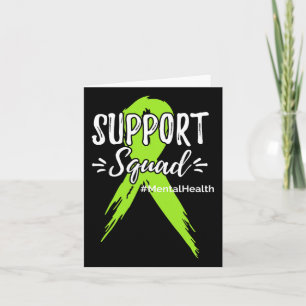 Tarjeta Soporte Squad Mental Health Awareness Lime Green R