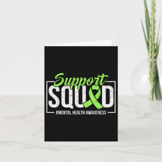 Tarjeta Soporte Squad Mental Health Awareness Lime Green R
