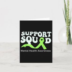Tarjeta Soporte Squad Mental Health Awareness Lime Green R