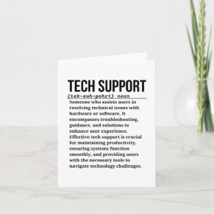 Tarjeta Soporte técnico