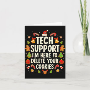 Tarjeta Soporte técnico de Navidad aquí para eliminar cook
