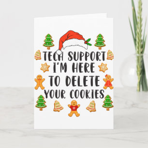 Tarjeta Soporte técnico de Navidad aquí para eliminar cook
