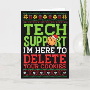 Tarjeta Soporte técnico de Navidad aquí para eliminar cook