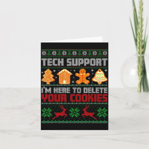 Tarjeta Soporte técnico de Navidad estoy aquí para elimina