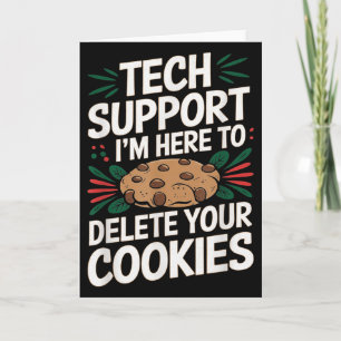 Tarjeta Soporte Técnico Estoy Aquí Para Eliminar Tus Cooki