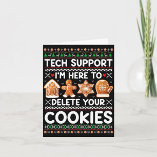 Tarjeta Soporte Técnico Estoy Aquí Para Eliminar Tus Cooki