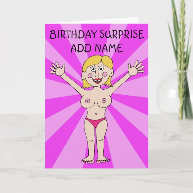 Tarjeta Sorpresa De Cumpleaños Para Él (Anverso)