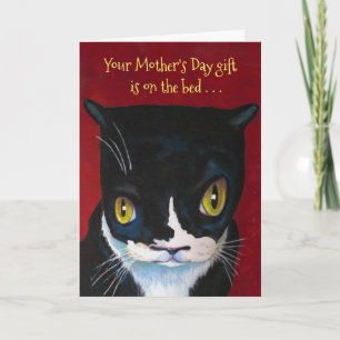 Tarjeta ¡SORPRESA del Día de la Madre de un Gato!