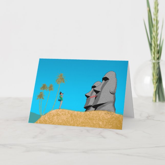 Tarjeta Sorpresa en Rapa Nui - cumpleaños (Anverso)