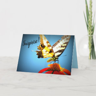Tarjeta ¡¡¡Sorpresa!! Mariposa de cola cruda