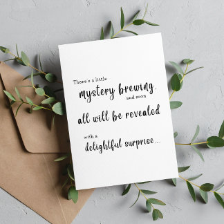 Tarjeta Sorpresa revelación de bebé al marido