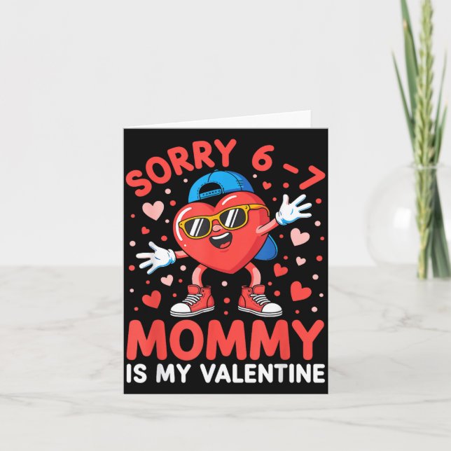 Tarjeta Sorry 67 Mommy Is My Valentine Six Seven Meme Kids (Anverso)