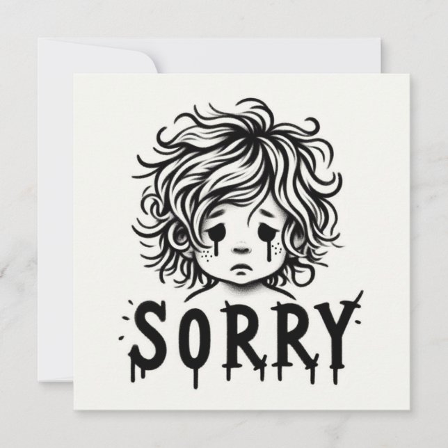 Tarjeta Sorry Cards  (Anverso)