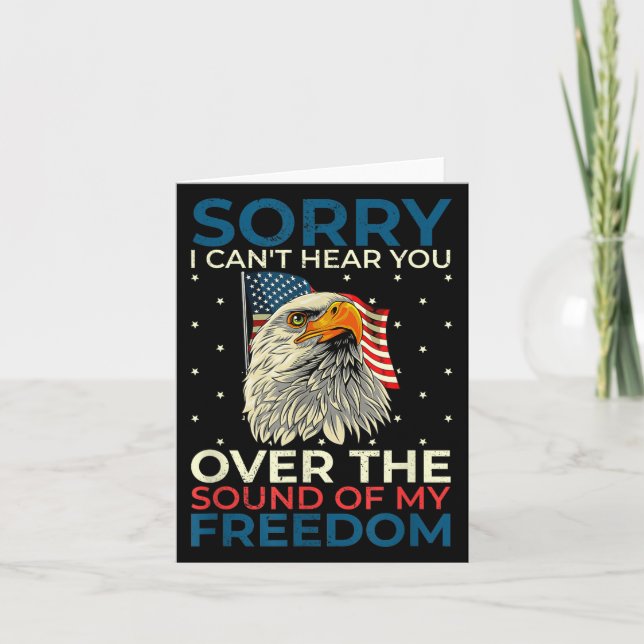 Tarjeta Sorry I Can't Hear You Over The Sound Of My Dom  (Anverso)