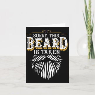 Tarjeta Sorry This Beard is Taken Country Retro Valentines