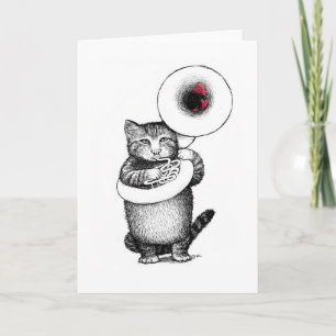 Tarjeta Sousaphone Cat