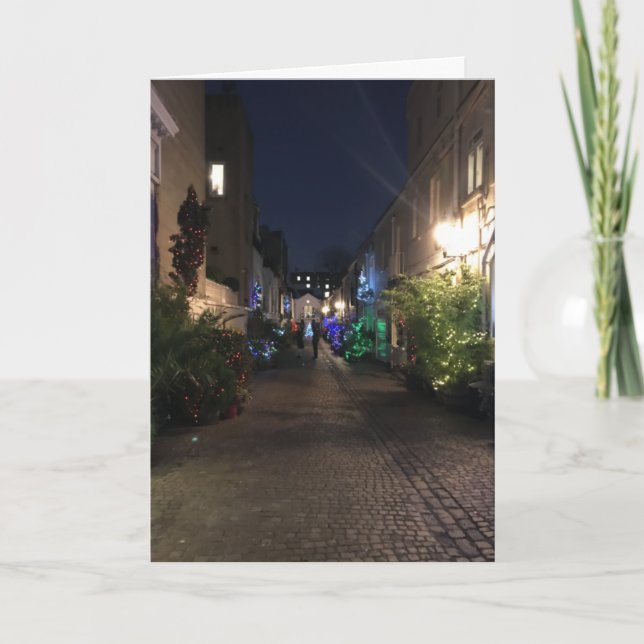 Tarjeta South Kensington Mews House Navidades de Londres R (Anverso)