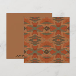 Tarjeta Southwest American Indian Inspired Art Pattern