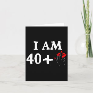 Tarjeta Soy 40 Más 1 Dedo Medio Por 40 Años