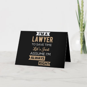 Tarjeta Soy abogada, para ahorrar tiempo