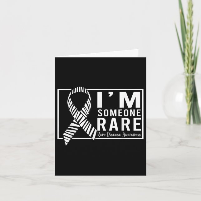 Tarjeta Soy Alguien Rara Conciencia sobre Enfermedades Día (Anverso)