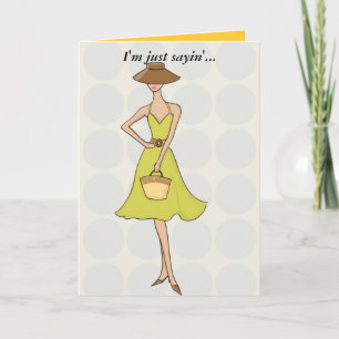 Tarjeta ¡Soy apenas sensación de sayin'… mejor pronto!