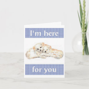 Tarjeta Soy aquí para usted Notecard