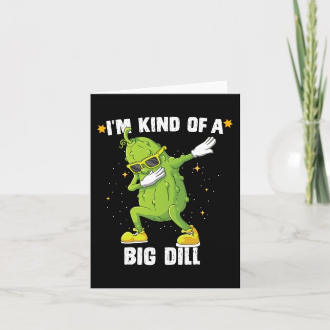 Tarjeta Soy Como Big Dill Pickle Dabbing Halloween Cucu (Anverso)