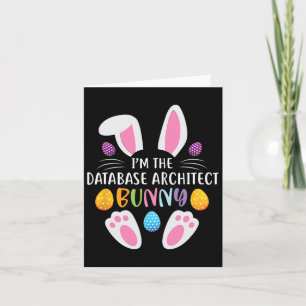 Tarjeta Soy el arquitecto de Databyse Bunny Funny Easter D