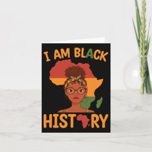 Tarjeta Soy el Día de la Madre de la Historia Negra Junete