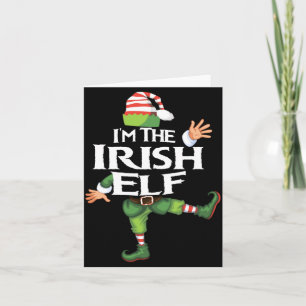 Tarjeta Soy El Duende Irlandés Noche De Navidad Navidad Sq