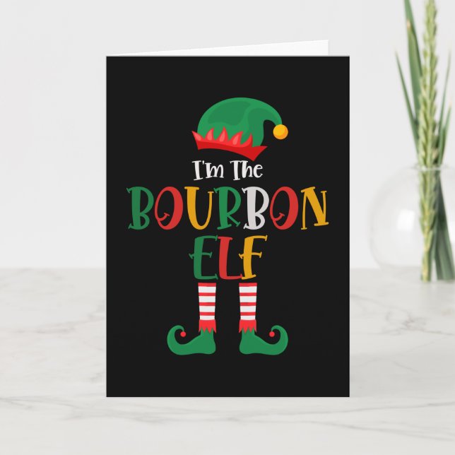 Tarjeta Soy El Elfo Bourbon Navidad (Anverso)