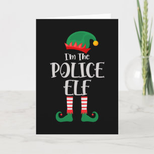 Tarjeta Soy El Elfo De La Policía Navidad 2021