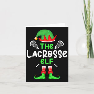 Tarjeta Soy El Elfo De Lacrosse Navidad Familia Pareo Pija