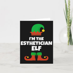 Tarjeta Soy el elfo estético de la familia Pajama Navidade