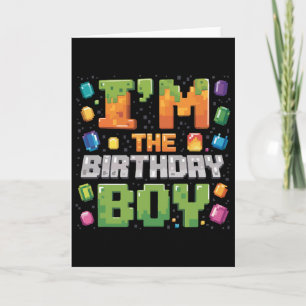 Tarjeta Soy el Fiesta de video de cumpleaños Bday Gamer Pi