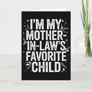 Tarjeta Soy el hijo favorito de mi suegra