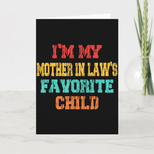 Tarjeta Soy el hijo político favorito de mi suegra Navidad