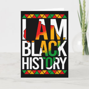 Tarjeta Soy el Mes de la Historia Afroamericana Orgullo Af