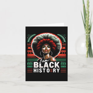 Tarjeta Soy el mes de la historia negra afroamericano
