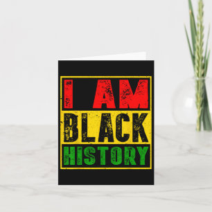 Tarjeta Soy el Mes de la Historia Negra del Orgullo Africa