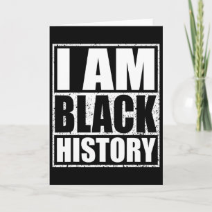Tarjeta Soy el Mes de la Historia Negra Orgullo Afroameric